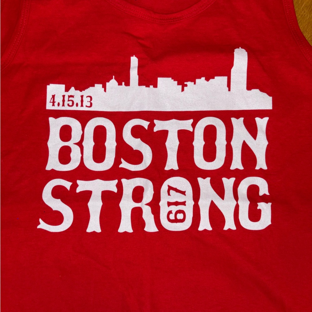 Red Boston Strong Tank Top